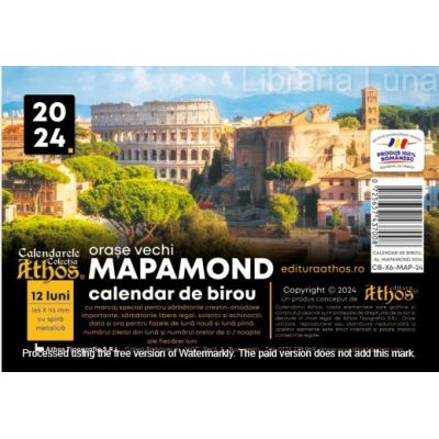 CALENDAR BIROU 2024. MAPAMOND. Orașe vechi