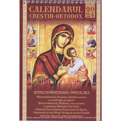 CALENDAR BIROU 2024. Creștin-Ortodox. Binecuvântarea familiei
