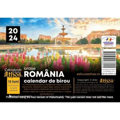 CALENDAR BIROU 2024. ROMÂNIA. Orașe