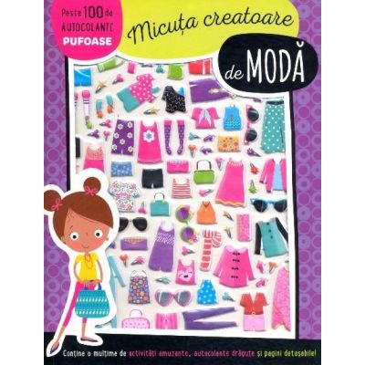 Micuța creatoare de modă. Autocolante pufoase