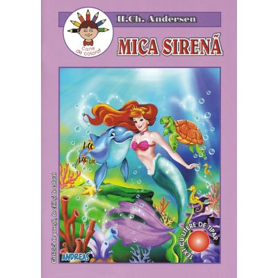 Mica sirenă. Carte de colorat