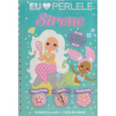 Sirene. Activităţi cu perle. Carte de colorat