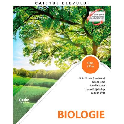 Biologie. Clasa a VI-a. Caietul elevului