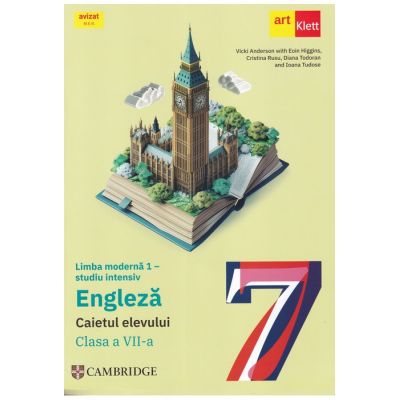 Limba modernă 1. Engleză. Studiu intensiv. Caietul elevului. Clasa a VII-a