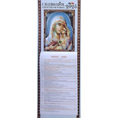 Calendar 2025. Religios. Format foiță