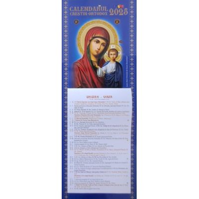 Calendar 2025. Religios. Format foiță
