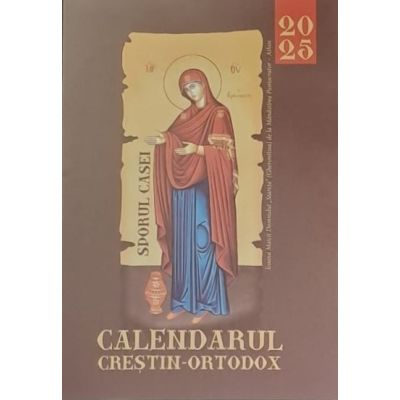 Calendar 2025. Religios. Format cărticică. Maro