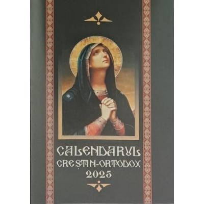 Calendar 2025. Religios. Format cărticică. Negru