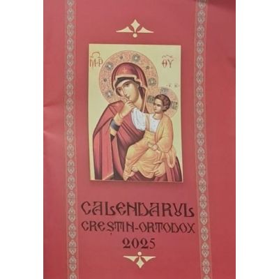 Calendar 2025. Religios. Format cărticică. Roșu