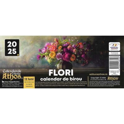 Calendar 2025 de birou. Flori