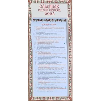 Calendar religios 2025. Format foiță cu magnet