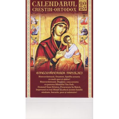 Calendar de birou religios 2025. Binecuvântarea familiei