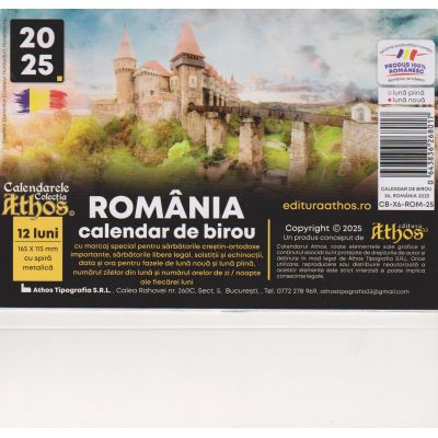 Calendar de birou 2025. România