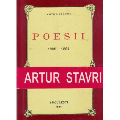 Poesii. 1888-1894. Artur Stavri