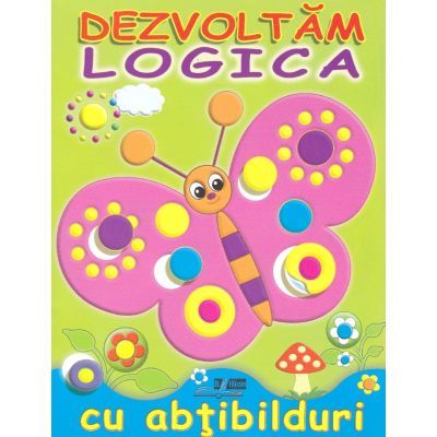 Dezvoltăm logica cu abțibilduri. Fluture