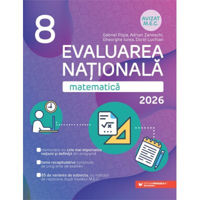 Matematică. Evaluare Națională 2026. Clasa a VIII-a