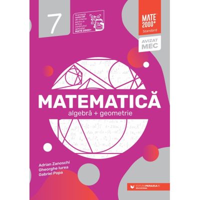 Matematică. Algebră, geometrie. Mate 2000. Standard. Clasa a VII-a