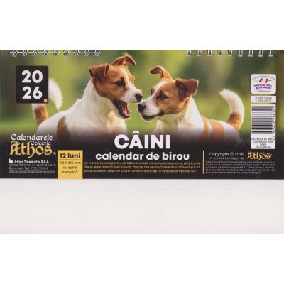 Calendar de birou 2026. Câini