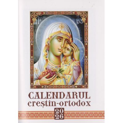 Calendar religios 2026. Format cărticică. Alb