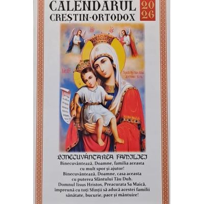 Calendar de perete 2026. Religios. Format X4. Binecuvântarea familiei